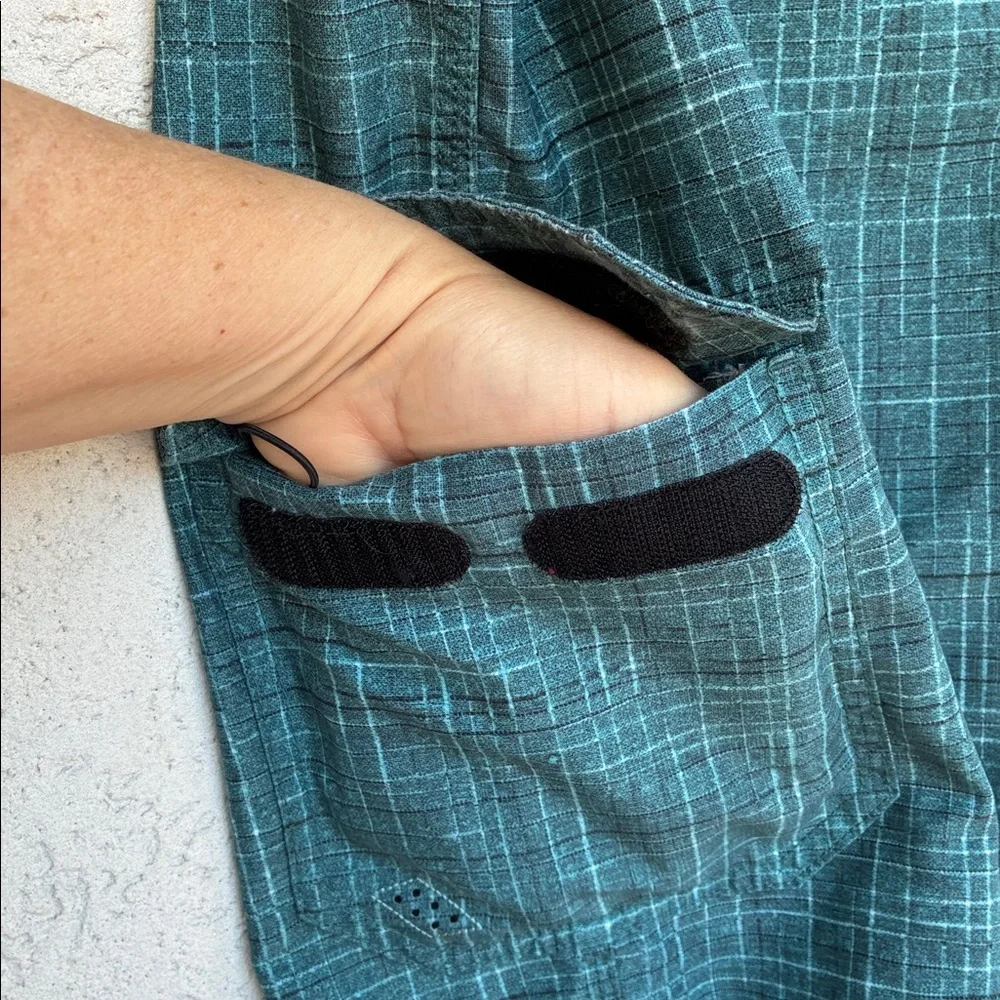 Nike 6.0  green black plaid  Swim or quick dry shorts for water sports